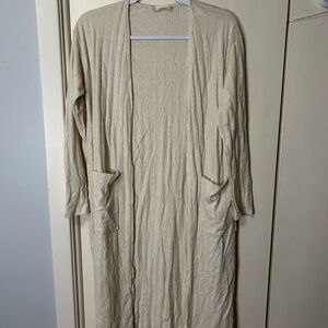 Altar'd State Beige Open Cardigan